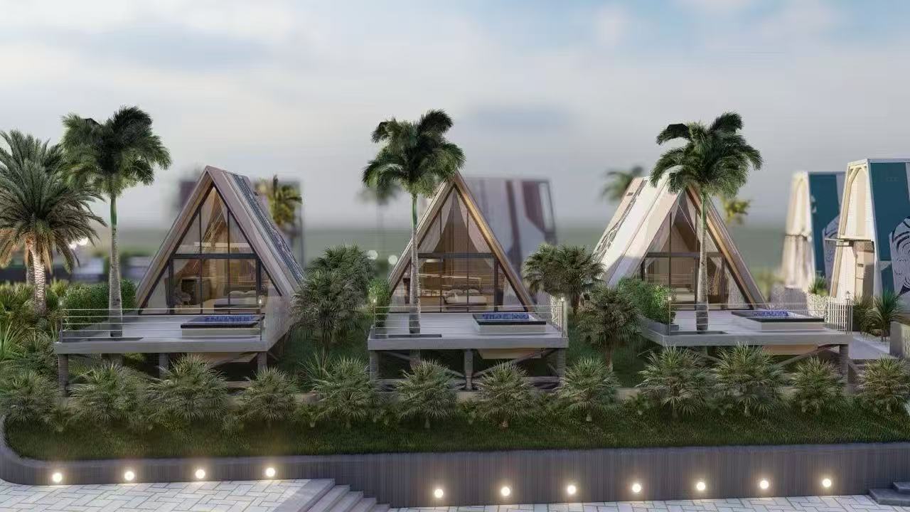 Concept rendering of OSFAYA resort villas